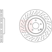 Apec 2 x Vented Front Brake Discs DSK3638-x2