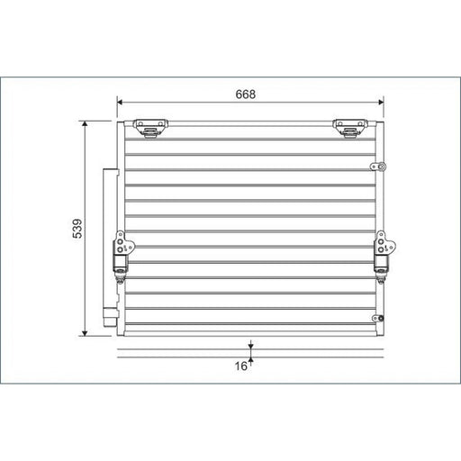 Valeo Air Conditioning Condenser 822621