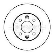 Borg & Beck 2 x Solid Front Brake Discs BBD4845-x2