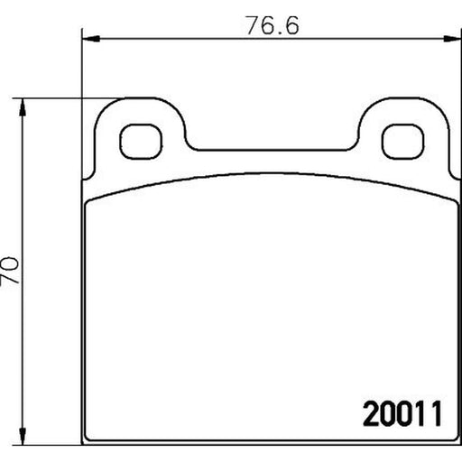 Mintex Front Brake Pad Set MDB1005