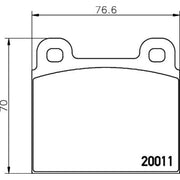 Mintex Front Brake Pad Set MDB1005