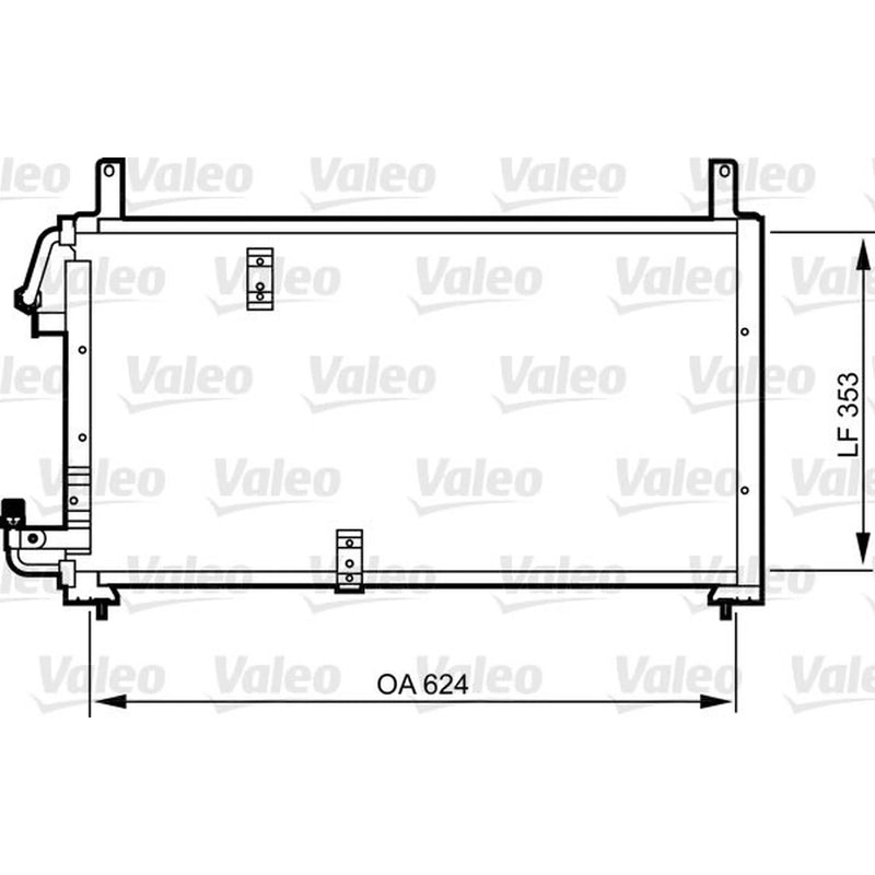 Valeo Air Conditioning Condenser 814277