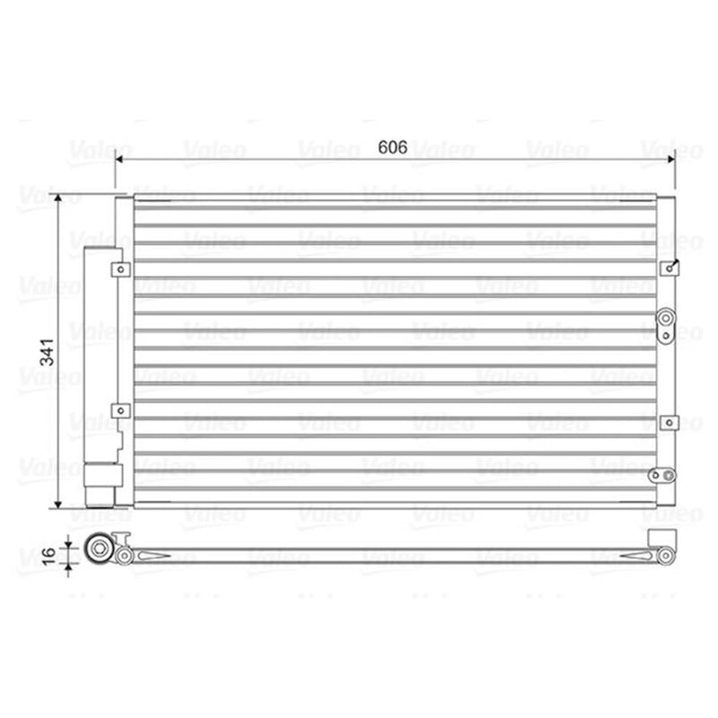 Valeo Air Conditioning Condenser 814458