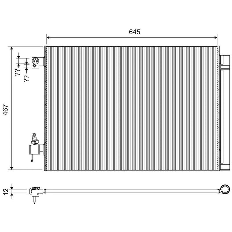 Valeo Air Conditioning Condenser 822809