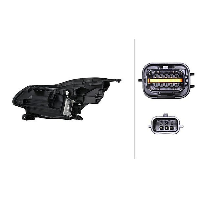 Hella Headlight Headlamp LED Right 1EX 013 930-621
