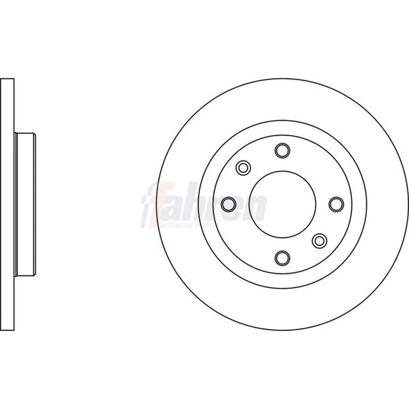 Fahren Front & Rear Brake Discs & Pads fits Peugeot 3008 I 2011-2016 2.0