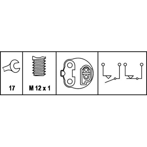 Hella Brake Light Switch 6DF 007 366-001