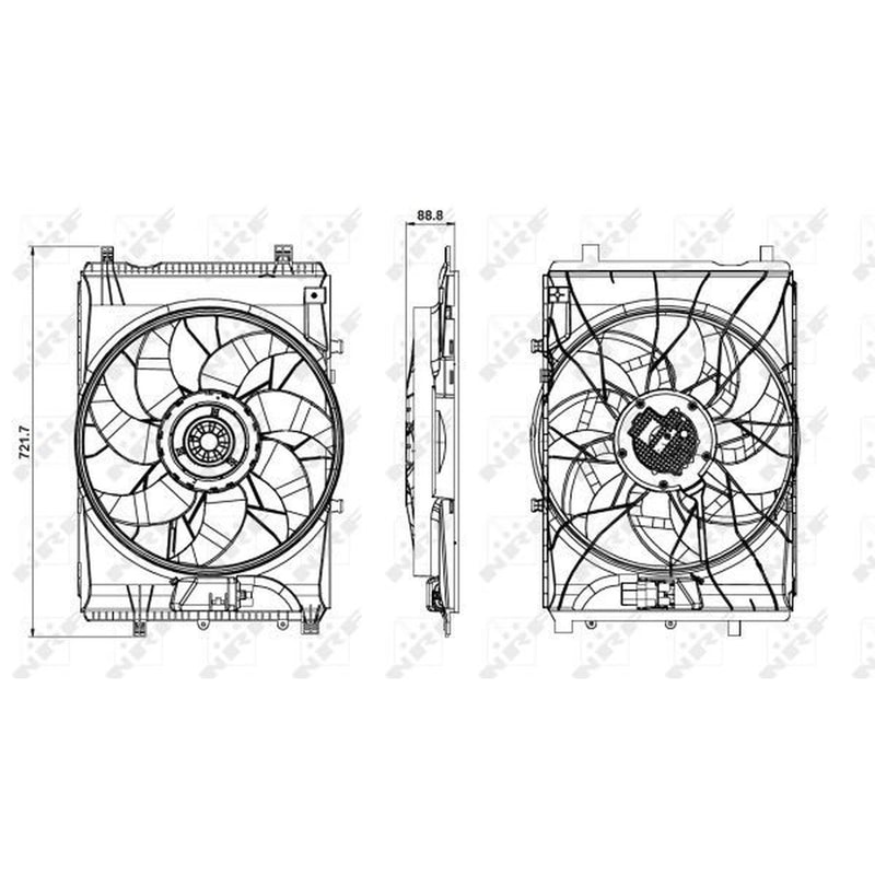 NRF Engine Cooling Fan 47851