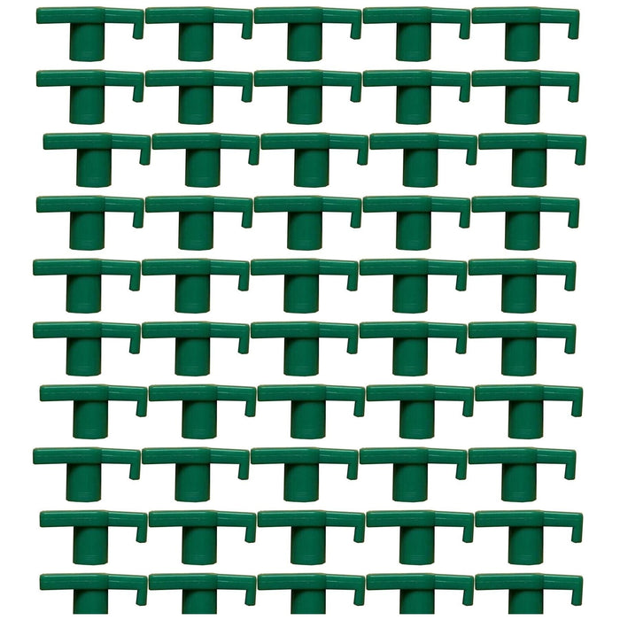 50 x Green Hard Ground Steel Rock Peg PLS Tops Hooks Tent 6009991 - PLS - Van Life Living