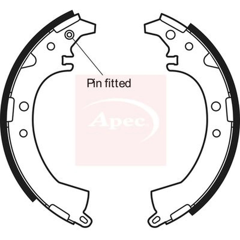 Apec Brake Shoe Set Axle Kit SHU604