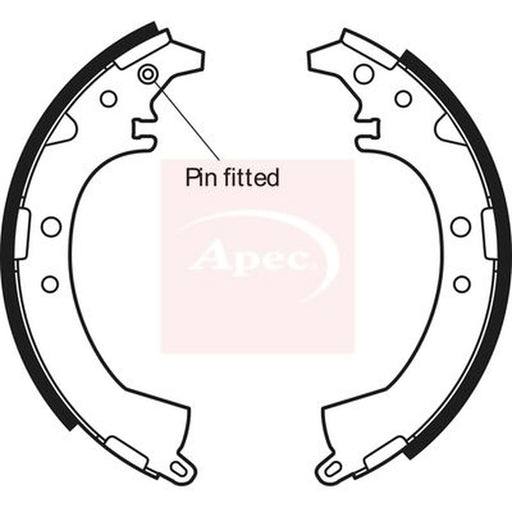 Apec Brake Shoe Set Axle Kit SHU604