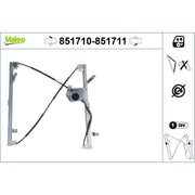 Valeo Electric Window Regulator Lifter Right Front 851711