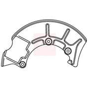 Apec Brake Disc Splash Guard Front Right ASG1044