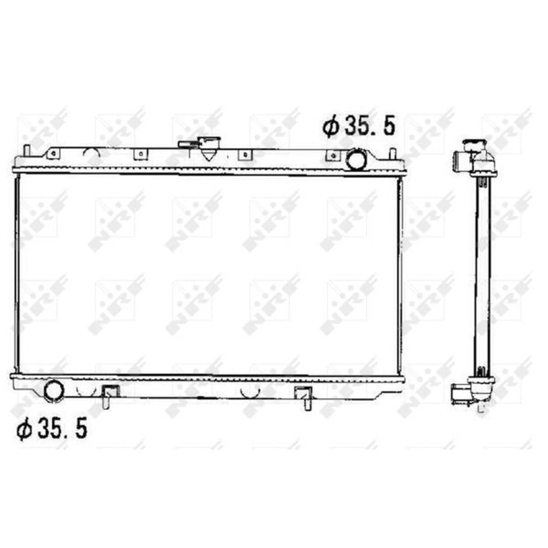NRF Engine Radiator 52069