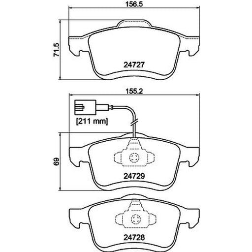 DON Front Brake Pad Set PCP1513