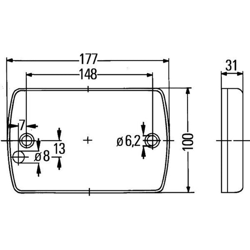 Hella Strobe-Type Beacon High 2XD 965 429-001