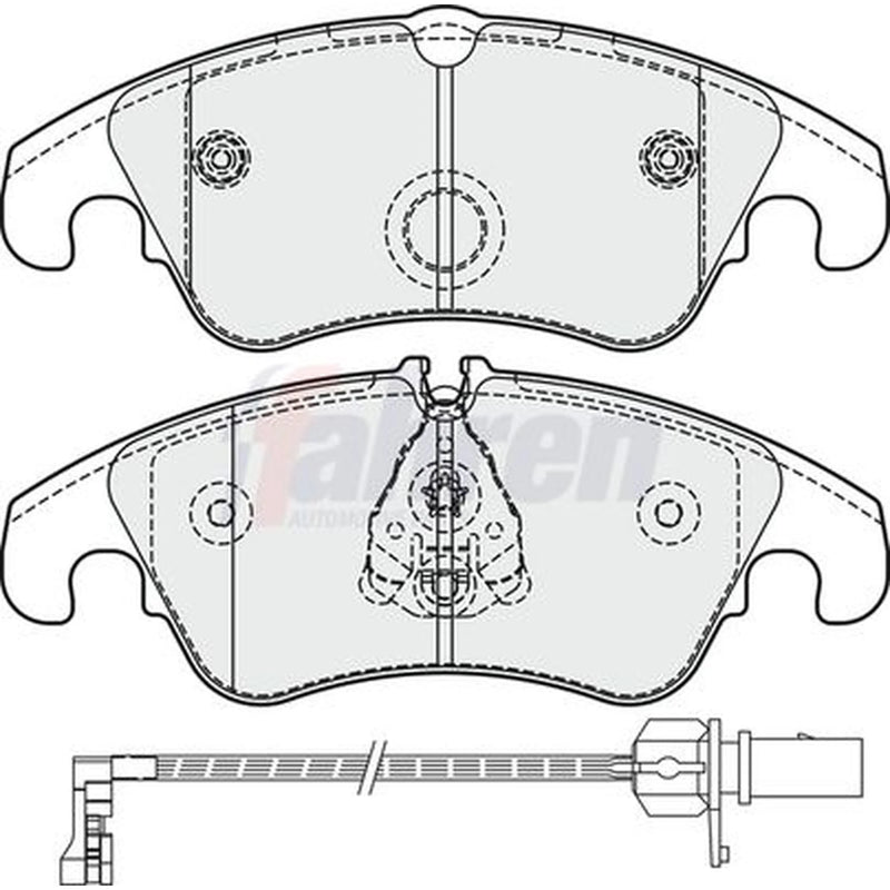 Fahren Front Vented & Rear Vented Brake Discs & Pads fits Audi Q5 2008-2017 2.0