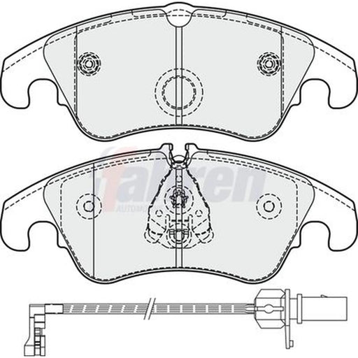 Fahren Front Brake Vented Discs & Pads fits Audi Q5 2008-2017 2.0