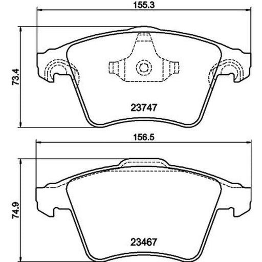 Mintex Front Brake Pad Set MDB2943
