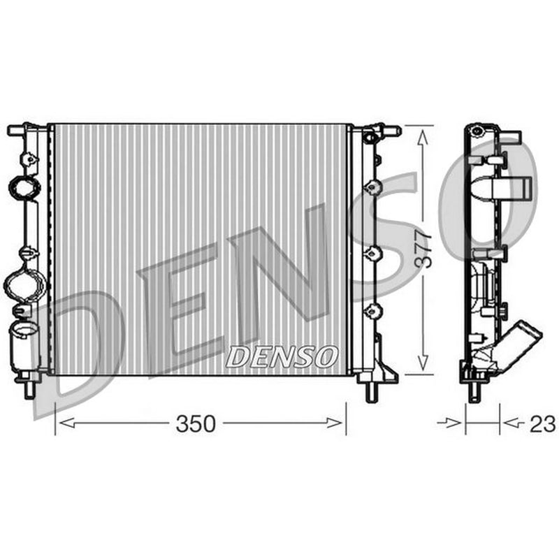 Denso Engine Radiator fits Renault Clio 1998-2010 1.2