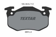 Textar 2097401 Brake Pad Set, disc brake