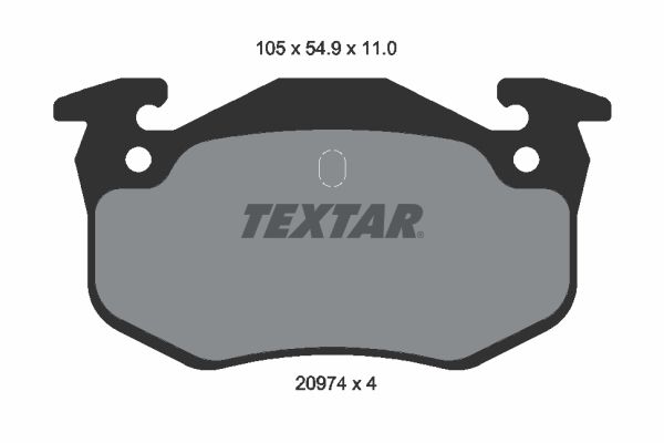 Textar 2097401 Brake Pad Set, disc brake