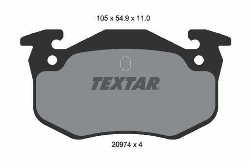 Textar 2097401 Brake Pad Set, disc brake