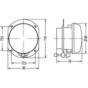 Hella Front Right Fog Light H7 1N0 008 582-001