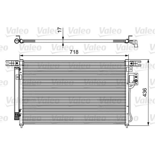 Valeo Air Conditioning Condenser 814425