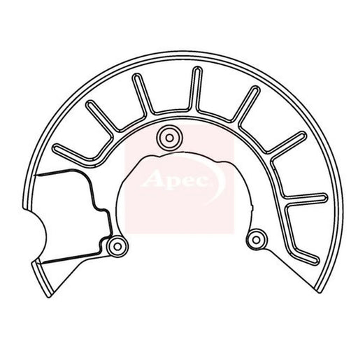 Apec Brake Disc Splash Guard Front Right ASG1050