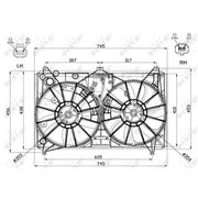 NRF Engine Cooling Fan 47581