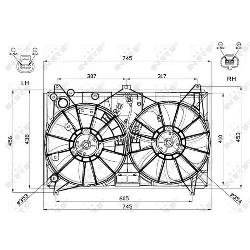 NRF Engine Cooling Fan 47581