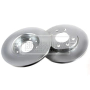 Borg & Beck 2 x Solid Front Brake Discs BBD4098-x2