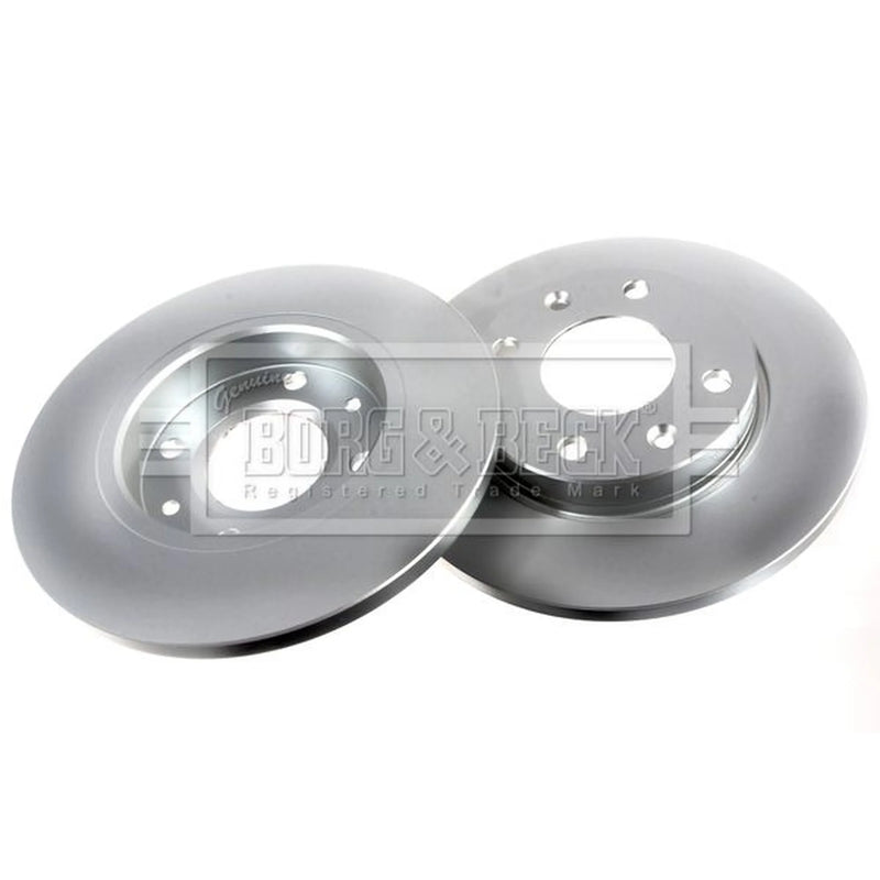 Borg & Beck 2 x Solid Front Brake Discs BBD4098-x2