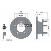 Textar Front Brake Discs 92038900-x2