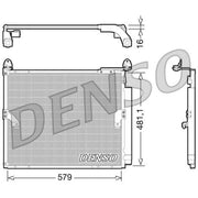 Denso Air Conditioning Condenser fits Toyota Land Cruiser Prado 2009 on 4.0