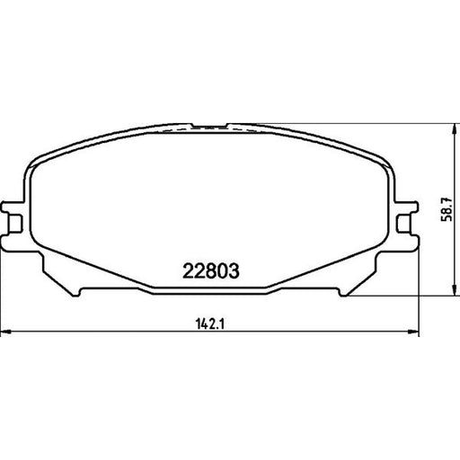 Mintex Front Brake Pad Set MDB3443