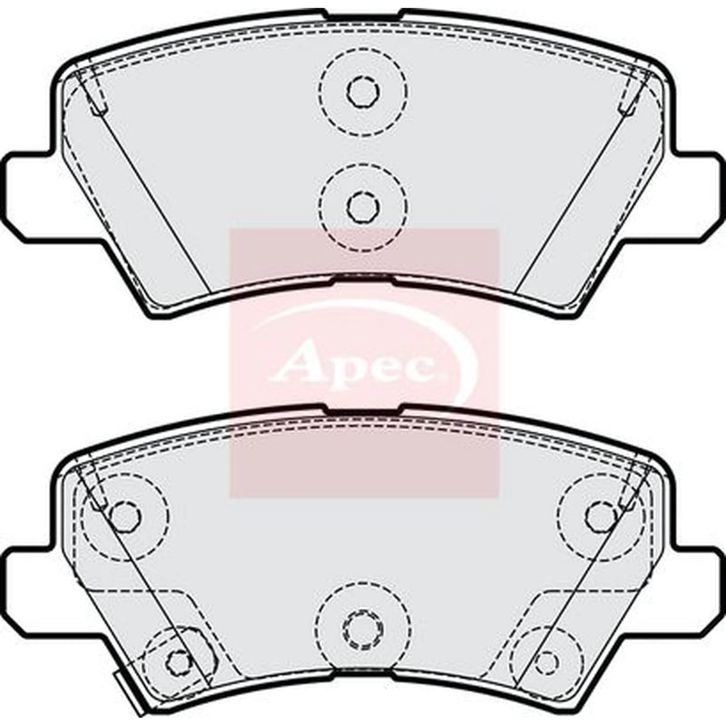 Apec Rear Brake Pad Set PAD2213