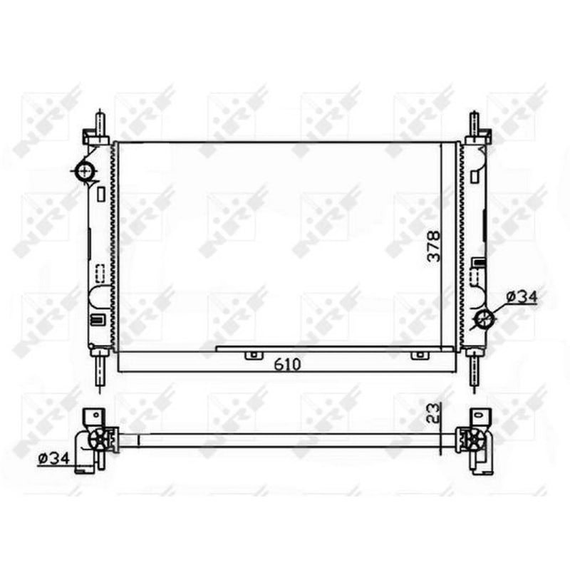 NRF Engine Radiator 509528A