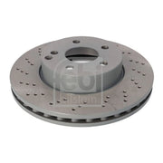 Febi 2 x Perforated/Vented Front Brake Discs 30552-x2