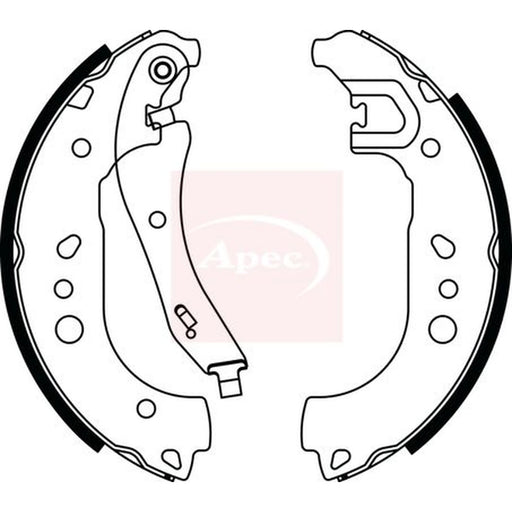 Apec Brake Shoe Set Axle Kit SHU835