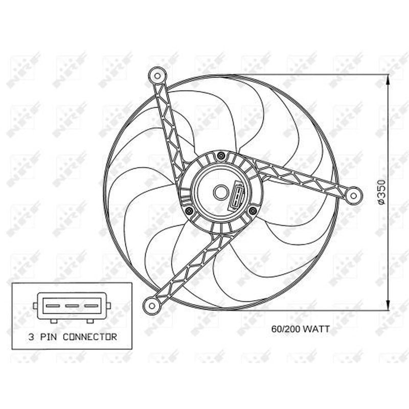 NRF Engine Cooling Fan 47057