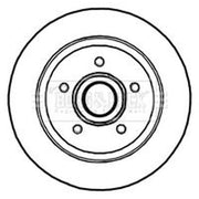 Borg & Beck 2 x Solid Rear Brake Discs BBD5840S-x2