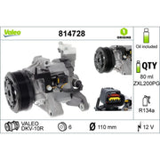 Valeo Air Conditioning Compressor 814728