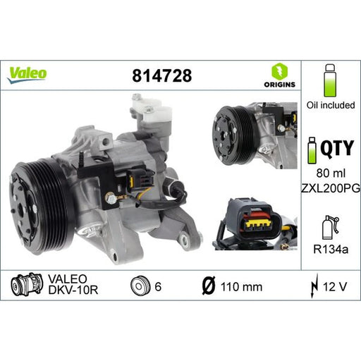 Valeo Air Conditioning Compressor 814728
