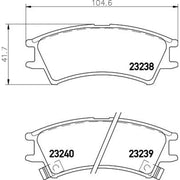 Mintex Front Brake Pad Set MDB1938