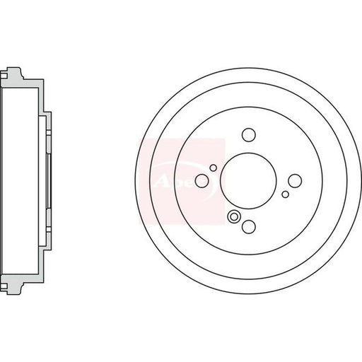 Apec Brake Drum Assembly Rear DRM9204