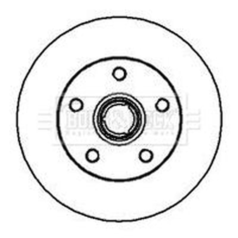 Borg & Beck 2 x Solid Rear Brake Discs BBD5878S-x2