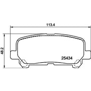 DON Rear Brake Pad Set PCP1830