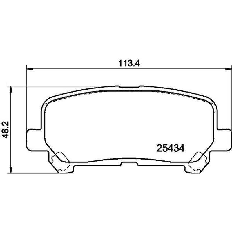 Mintex Rear Brake Pad Set MDB3457